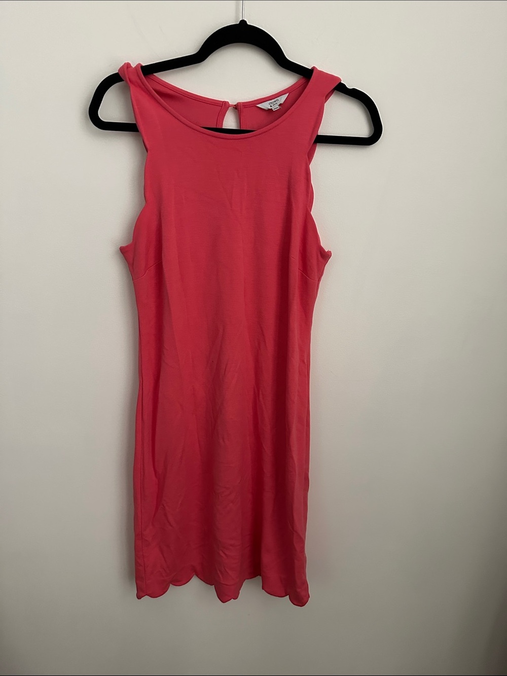 crown & ivy Coral Sleeveless Midi Dress